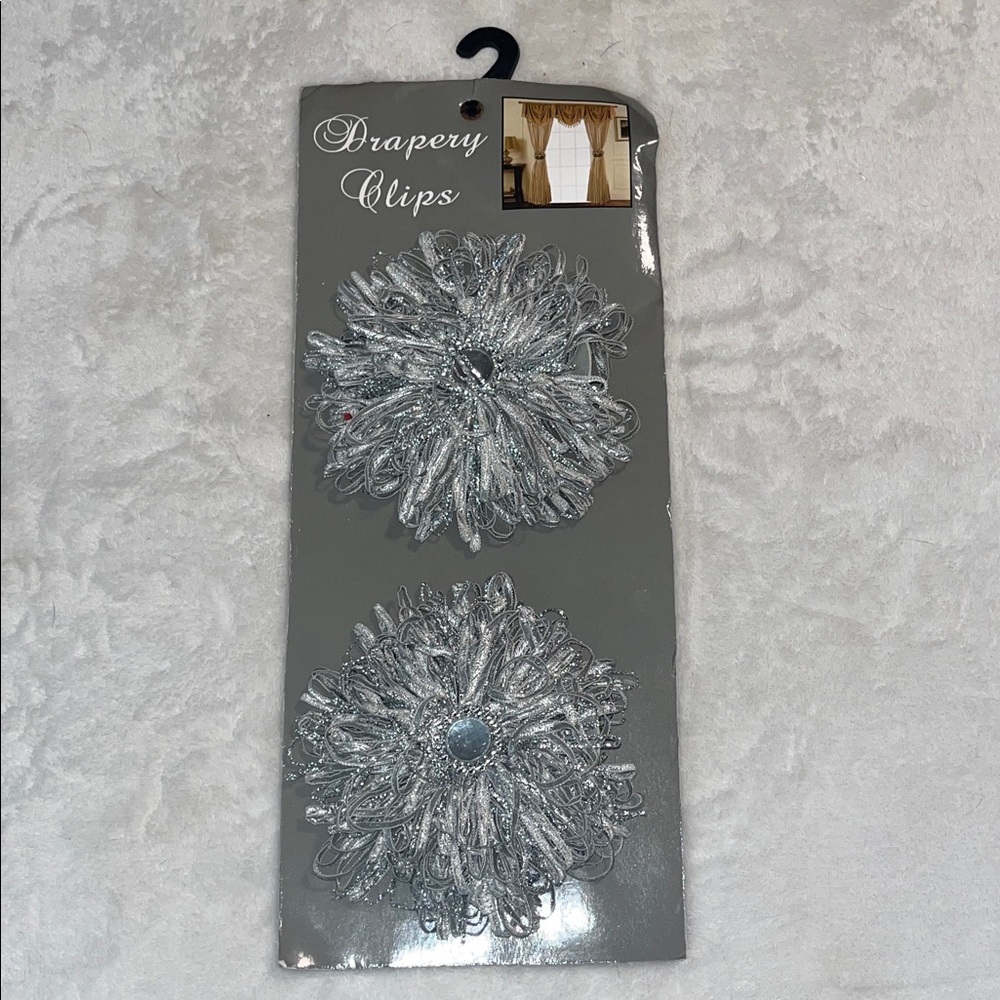 Silver Drapery Clips